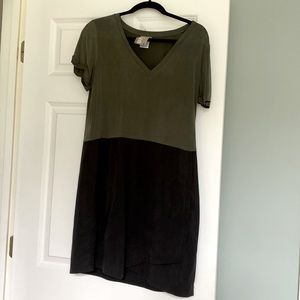 Anthropologie dress black/green
